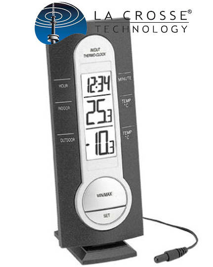 WS7033 La Crosse Thermometer and Clock Station